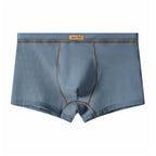 Solid color mesh ice silk men's underwear summer boxer bottom pants boys refreshing breathable mid-waist four-corner pants