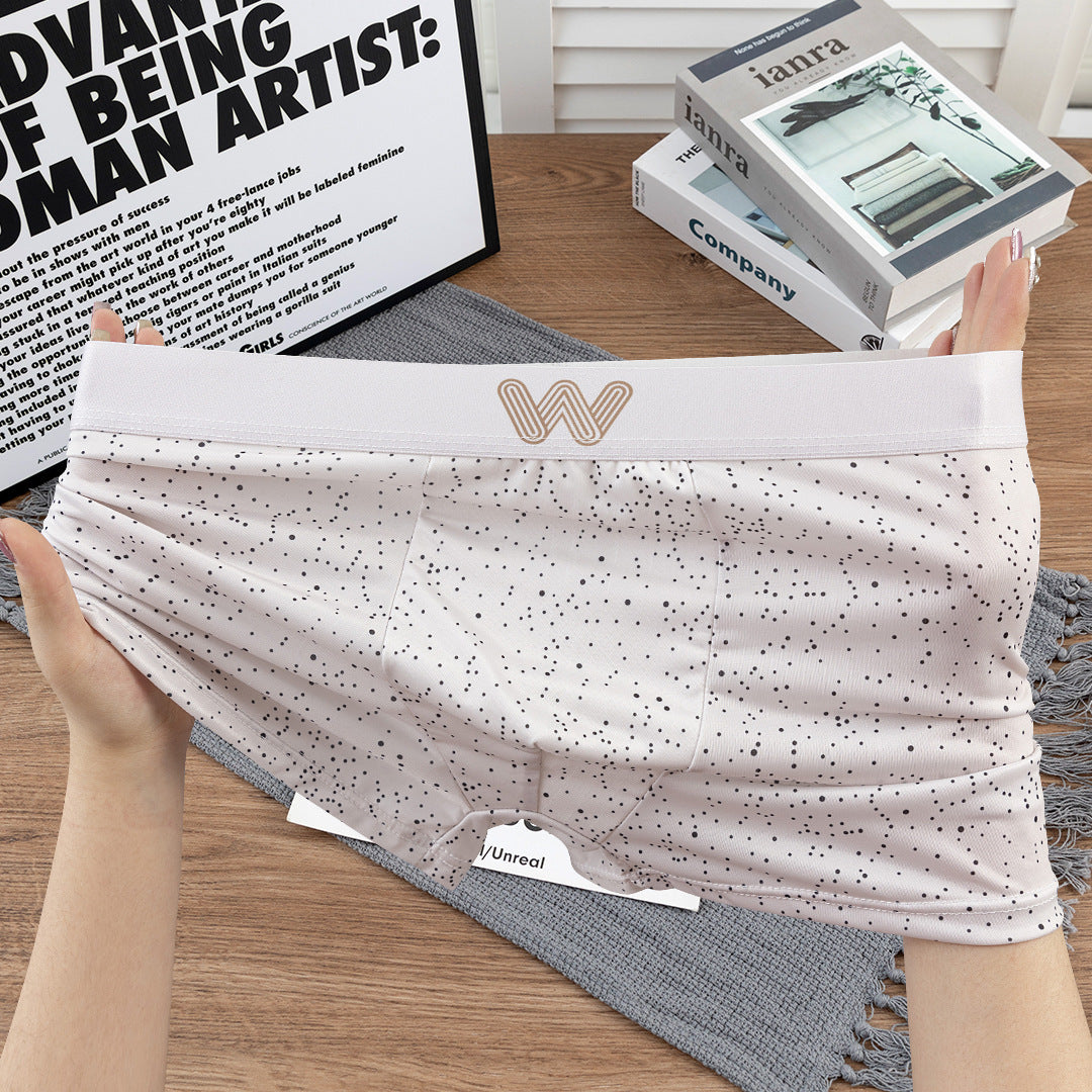 Ice silk personalized men's underwear boys boxers sports underpants men's boxer shorts