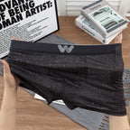Ice silk personalized men's underwear boys boxers sports underpants men's boxer shorts